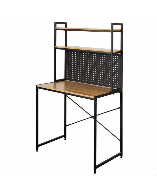 Max Home steel melamine plank bureau with spacious tabletop and sturdy construction, measuring 84x148x50 cm for home office use