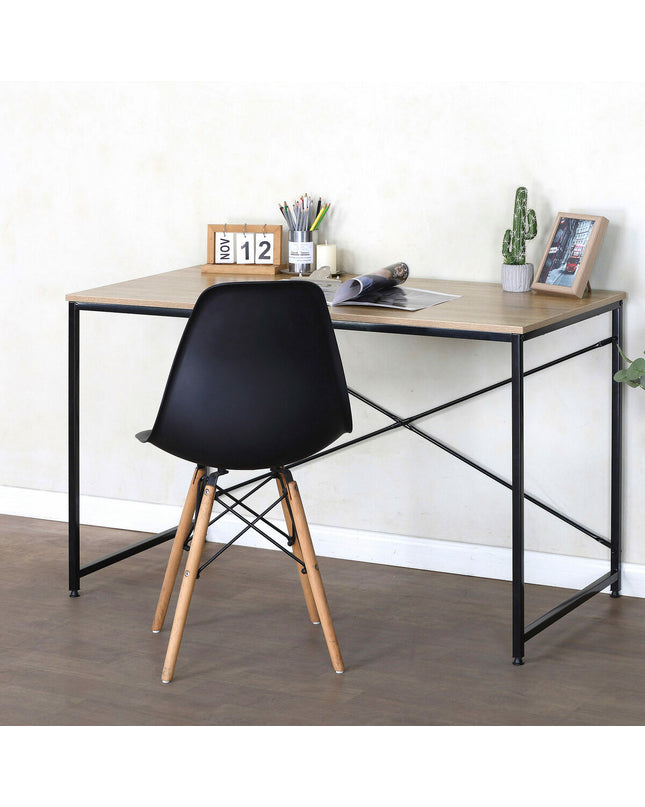 Max Home Bureau Max Home staal melamine spaanderplaat, 120x71x60 cm, sturdy home furniture for office or living space.