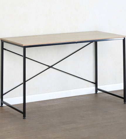 Max Home steel melamine bureau with spacious top surface, 120x71x60 cm, suitable for home office or kitchen use.