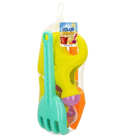 Colorbaby 27cm strand speelgoedset with colorful plastic strands for imaginative play and outdoor fun.