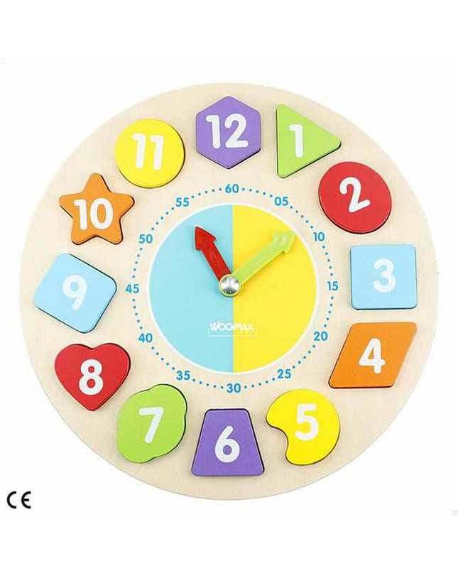 Colorbaby children's clock, playful colorful toy for young kids, featuring bright design and easy-to-read clock face.