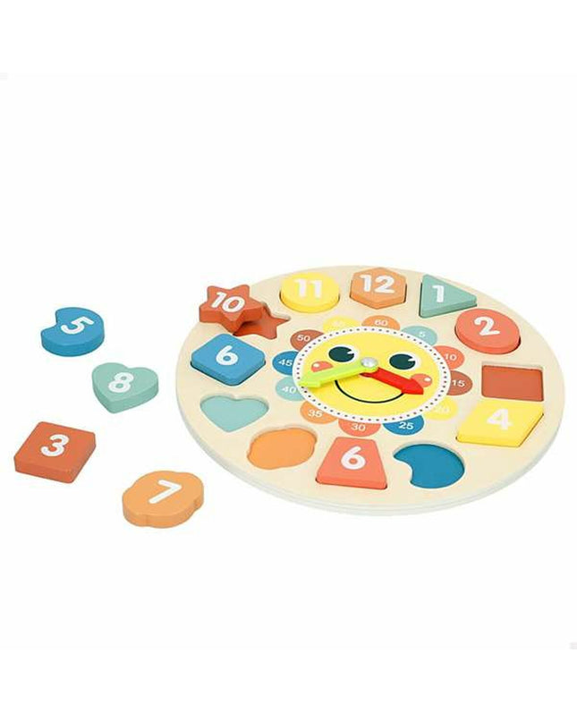 Colorbaby baby clock toy with colorful design, suitable for young children, featuring playful and educational features.