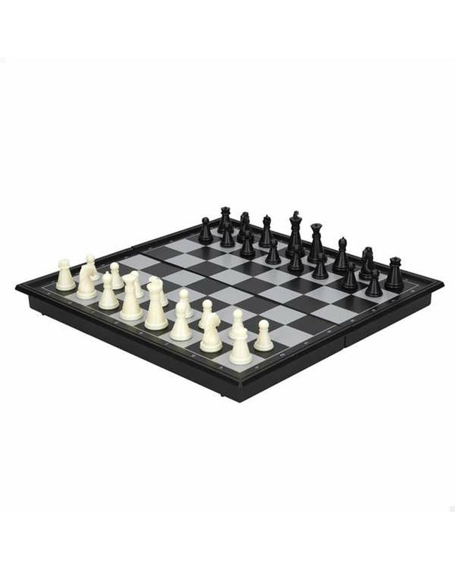 Colorbaby chess game board with 19x19 cm size, featuring black and white squares, designed for kids' toys and game accessories.