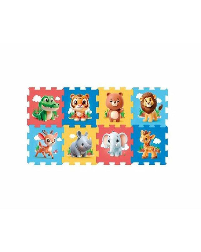 Colorbaby multicolour animal puzzle with 8 pieces, 120x60 cm, designed for children, featuring colorful animal illustrations.