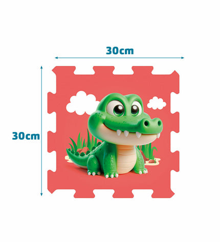 Colorbaby multicolour animal puzzle with 8 pieces, 120x60 cm, designed for children, featuring vibrant animal images.