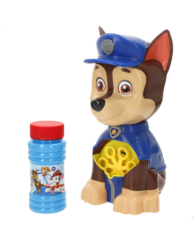 The Paw Patrol Bellenblazer toy, a colorful outdoor bubble-blowing game for kids, featuring Paw Patrol characters and playful design.