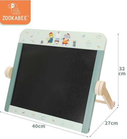 Woomax Bord 2 in 1 speelgoed en games for creative activities, featuring colorful design and versatile play options.