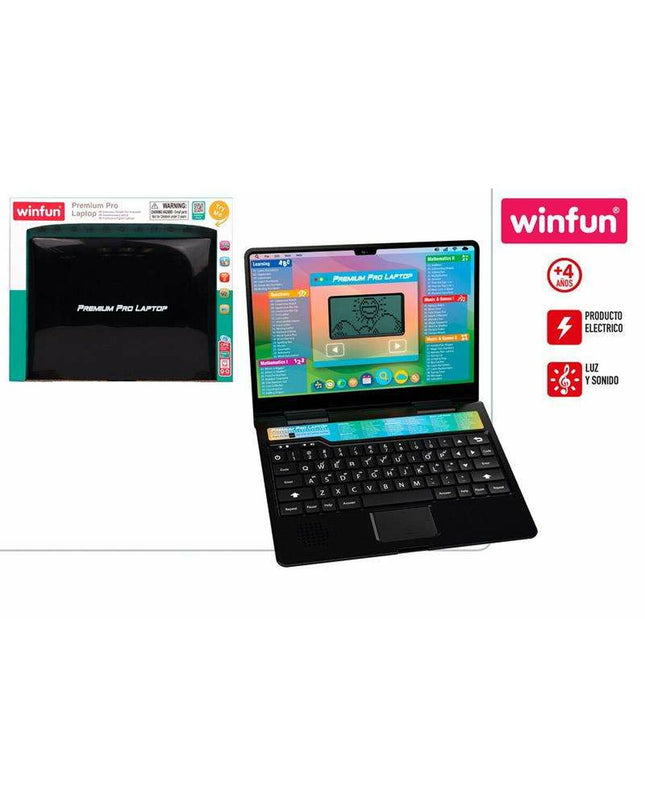 Colorbaby electronic toy computer with colorful buttons and screen, designed for children’s play and educational fun.