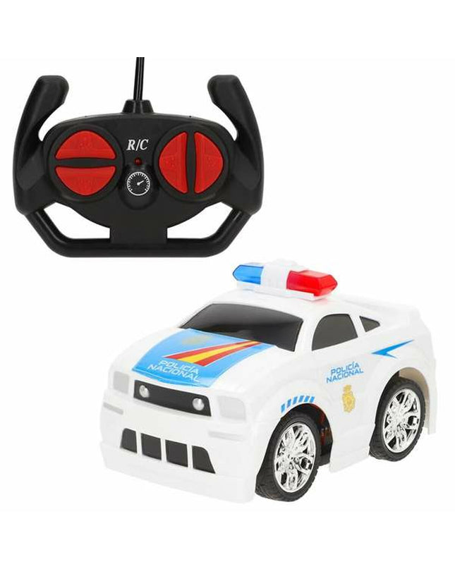 Colorbaby police car toy with remote control, 15 cm long, detailed police vehicle for children, in vibrant colors
