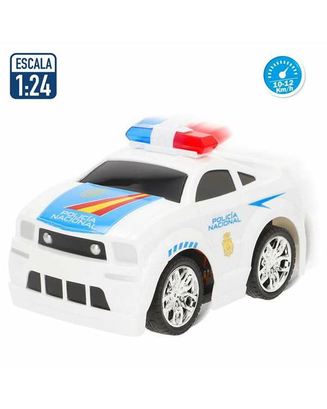 Colorbaby police car toy on remote control, 15 cm police vehicle suitable for children, detailed plastic police vehicle for play.