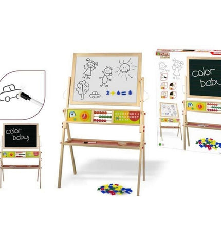 Woomax Bord 2 in 1 speelgoed en creatieve activiteiten accessoire, 68x112.5x36.5 cm, suitable for kids' play and crafts.