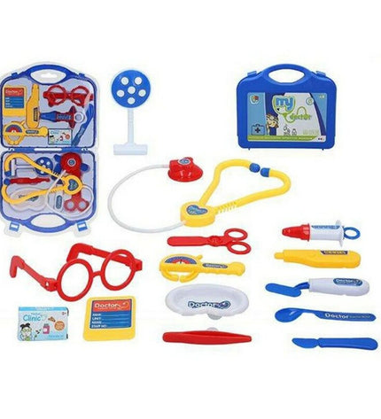 Colorbaby My Doctor toy medical bag with accessories, featuring realistic pretend doctor tools and a colorful design for children.