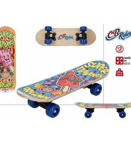 Colorful skateboard from BigBuy Outdoor's Super Flavors Original Kinderen collection, designed for kids' outdoor fun and sports.