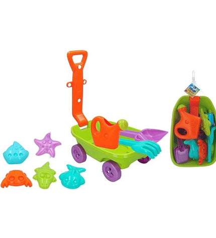 Colorbaby 9-piece strand toy set featuring colorful plastic beads and strings for children's play and outdoor activities.