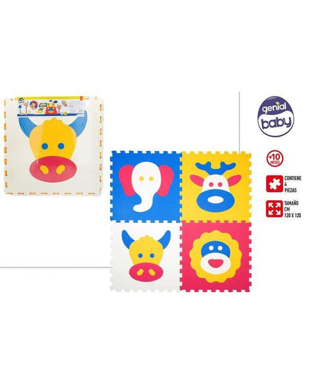Colorbaby Speelkleed for babies, soft colorful play mat with various patterns, ideal for tummy time and play areas.