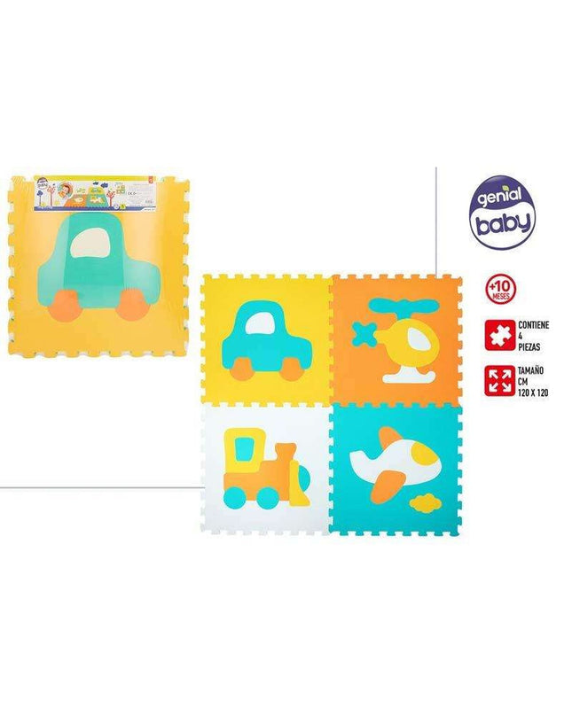Colorbaby Speelkleed for playtime, soft fabric with colorful patterns, ideal for babies and toddlers to crawl and play on.