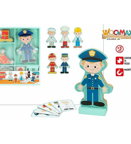 Colorbaby wooden children's puzzle with colorful interlocking pieces, designed for early learning and play.