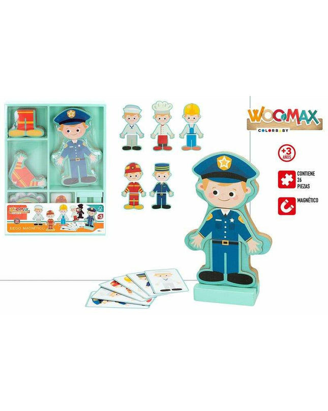Colorbaby wooden children's puzzle with colorful interlocking pieces, designed for early learning and play.