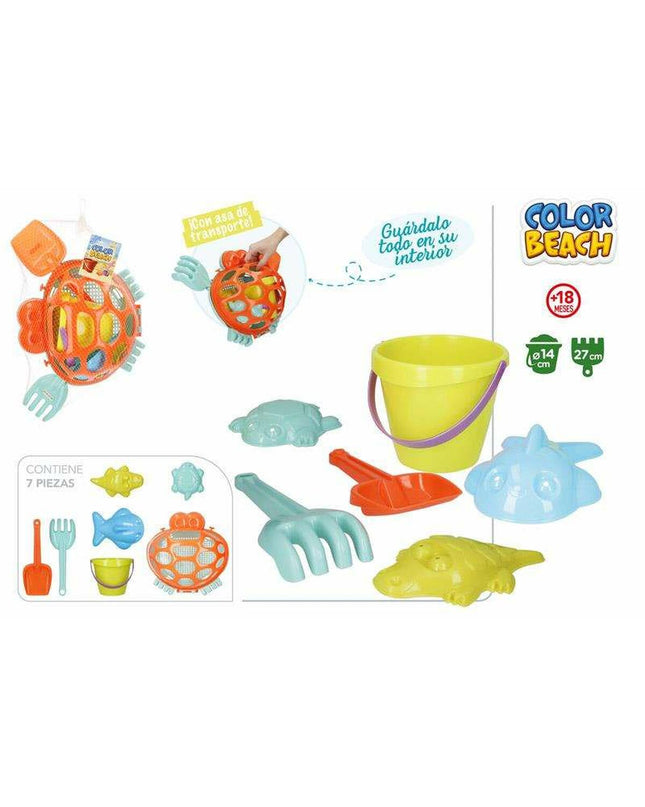 Colorbaby Strandspeelgoedset, 14 cm, in vibrant colors, designed for outdoor play and sports activities.
