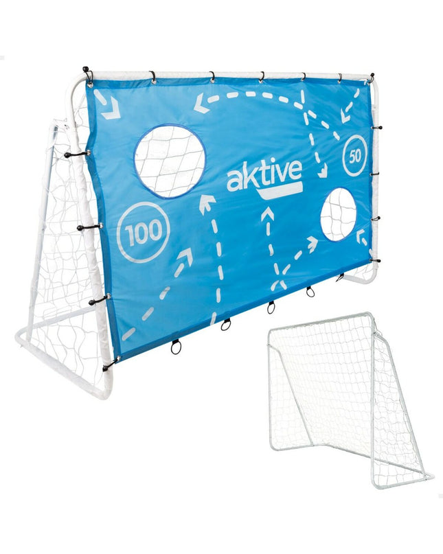 Aktive voetbaldoel 182x91x122 cm for outdoor soccer practice, metal frame and net, suitable for sports and outdoor play