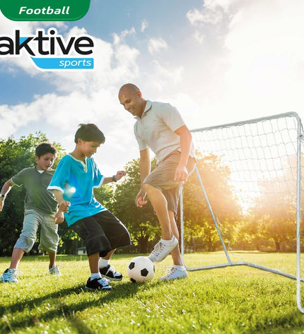 Aktive voetbaldoel 182x91x122 cm for outdoor soccer, sturdy metal frame and net for backyard football games.