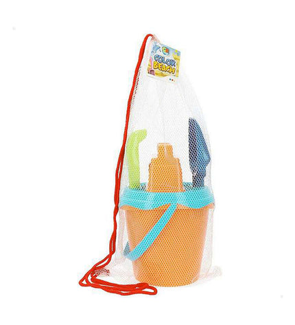 Colorbaby strand speelgoedset with six colorful pieces, suitable for outdoor play and fun games.