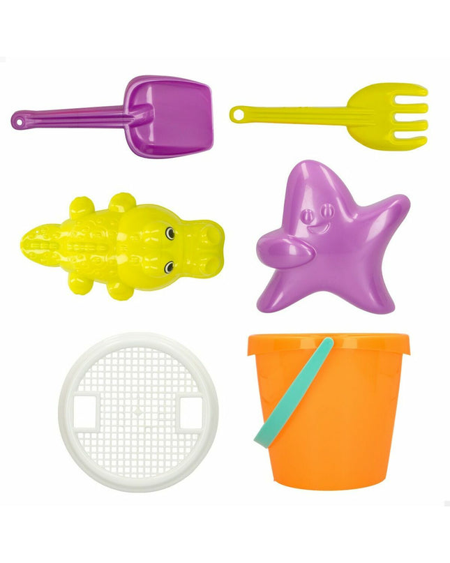 Colorbaby 18 cm strand speelgoedset with colorful plastic balls, perfect for outdoor play and fun activities.