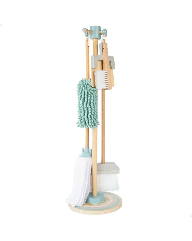 Woomax Reinig en Opberg Kit voor speelgoed en games, imitatie speelgoed, 23.5 x 75 x 23.5 cm, kleurrijk en speels design