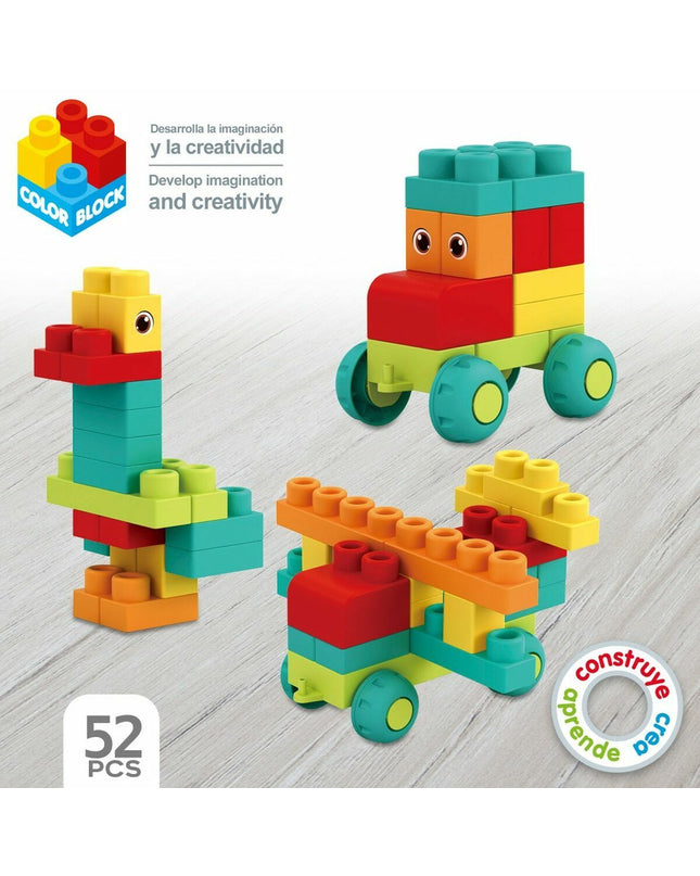 Color Block Bouwspel toy with colorful interlocking blocks for creative building fun.