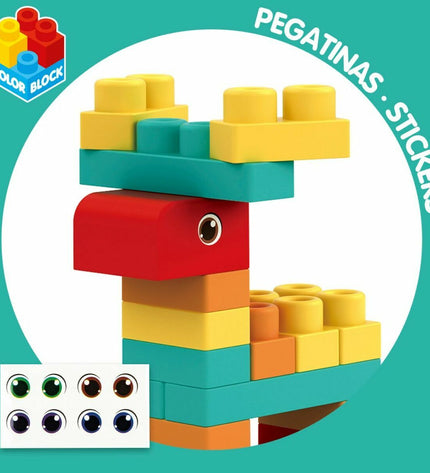 Color Block Bouwspel with colorful interlocking blocks for creative building, ideal for kids’ speelgoed en games.