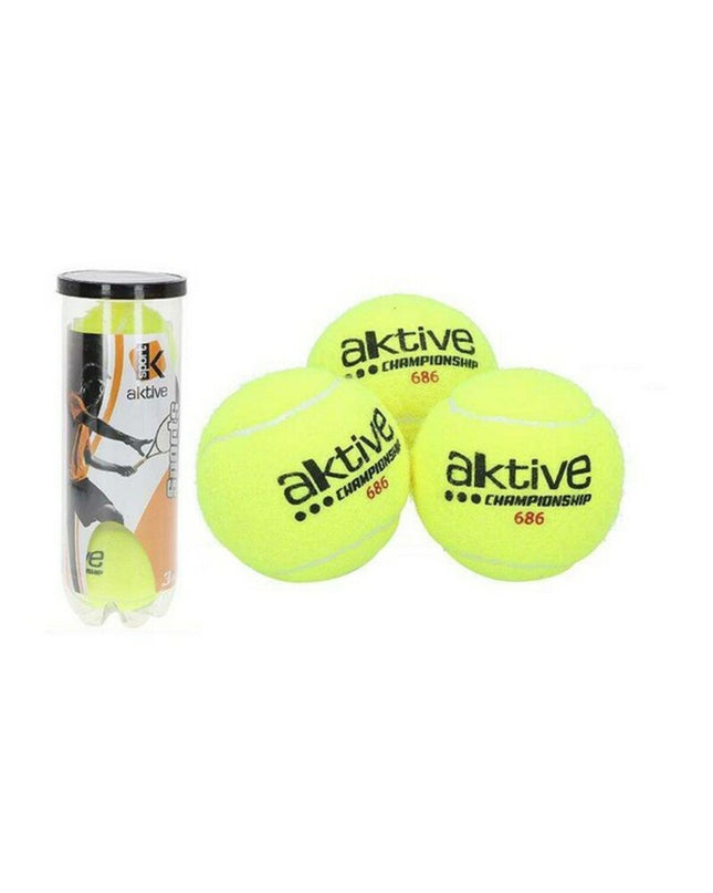 Set of Aktive Tennis Balls for sport and outdoor play, featuring high-quality tennis equipment from the Aktive brand.