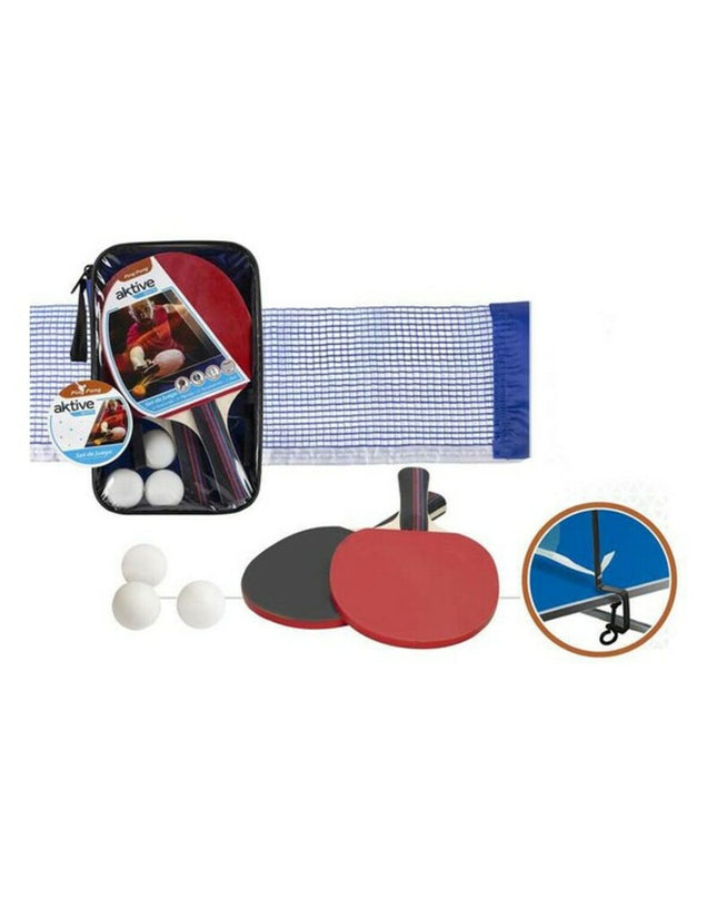 Aktive Sports ping pong set with 6 pieces, including paddles, balls, and net, for outdoor table tennis games