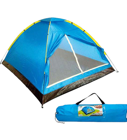 Colorbaby blue dome play tent for kids, lightweight fabric with round entrance, ideal for outdoor and indoor fun.