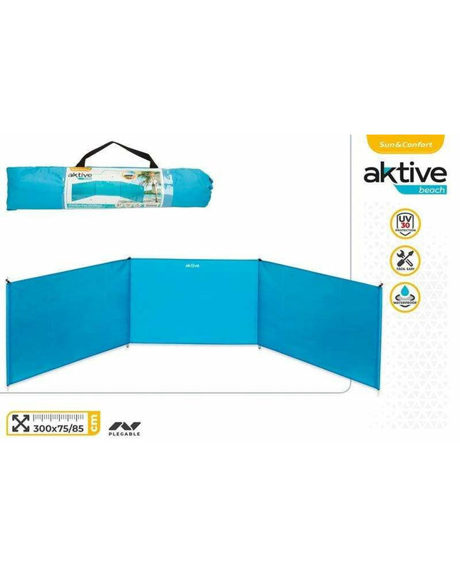 Aktive Windscherm voor outdoor kamperen en wandelen, 300 x 85 cm, windbescherming voor camping en outdoor activiteiten
