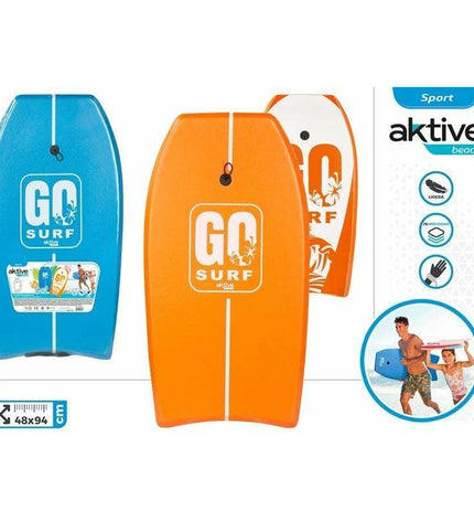Aktive BodyBoard 94 cm for watersports, featuring a sleek design ideal for outdoor water activity and sport enthusiasts.