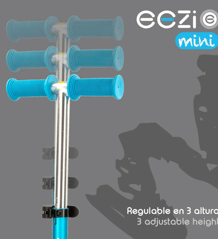 Colorbaby blue polyurethane aluminum scooter for urban mobility, designed for sport and outdoor use, with a sleek blue finish.