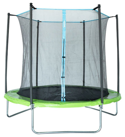 Aktive Kindertrampoline with safety net, outdoor fitness equipment, 305 cm diameter, suitable for kids' outdoor play and exercise.