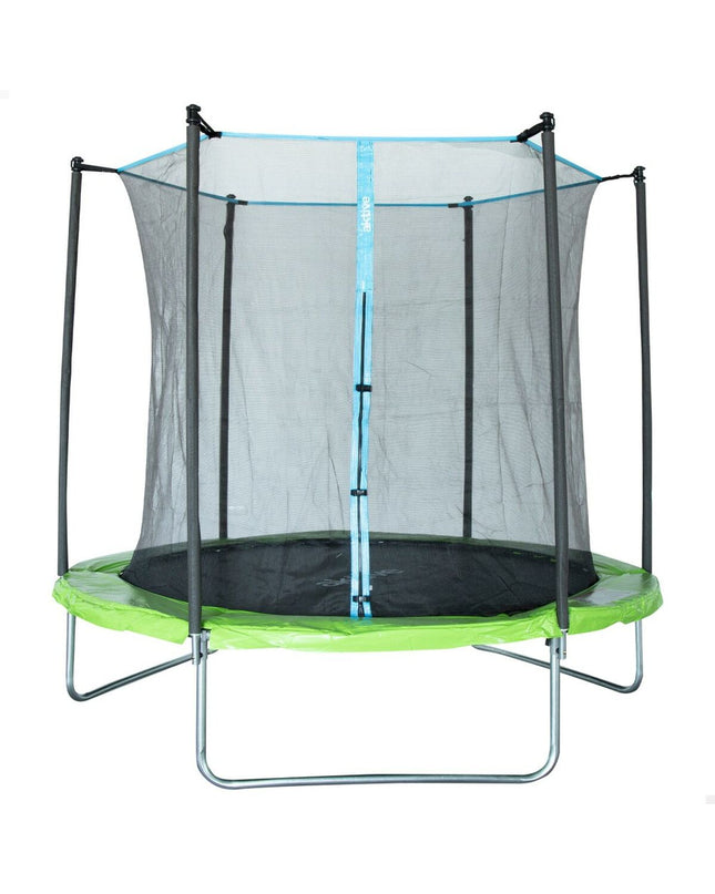 Aktive Kindertrampoline with safety net, outdoor fitness equipment, 305 cm diameter, suitable for kids' outdoor play and exercise.