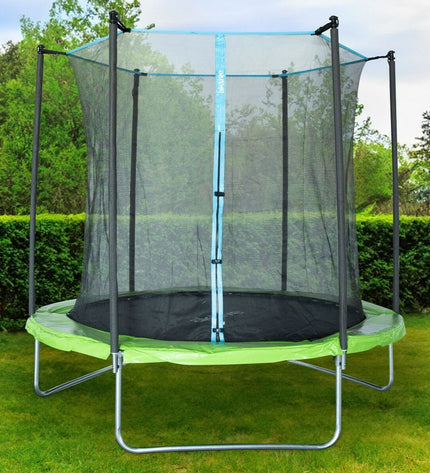 Aktive Kindertrampoline with safety net, outdoor fitness equipment, size 305 cm diameter, ideal for active children's play.
