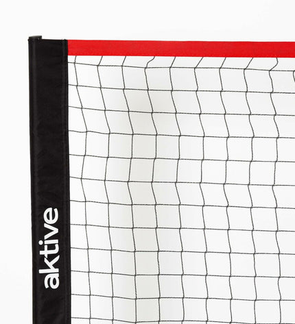Aktive Tennis Net for outdoor sports, measuring 370 x 91 x 81 cm, with sturdy construction and black and white netting.