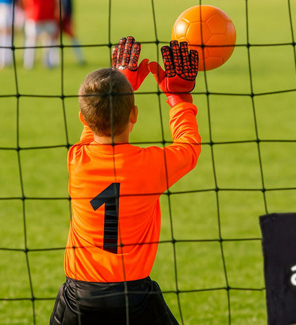 Aktive zwart en rood voetbaldoel 180x120x60cm voor sport en outdoor voetbaltraining en wedstrijden.