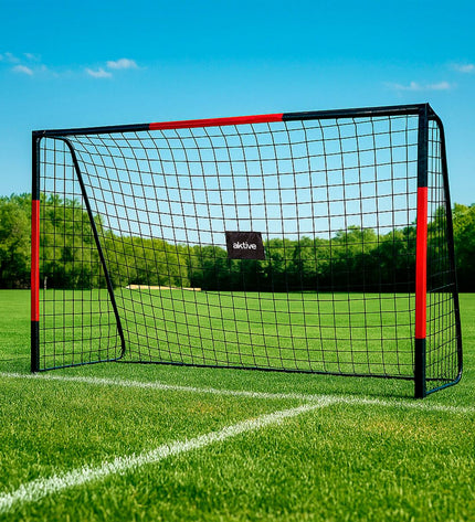 Aktive voetbaldoel voor sport en outdoor gebruik, stevig frame en net voor voetbaltraining en wedstrijden