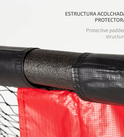 Aktive voetbaldoel for outdoor sports, featuring a sturdy metal frame and netting for soccer training and matches.
