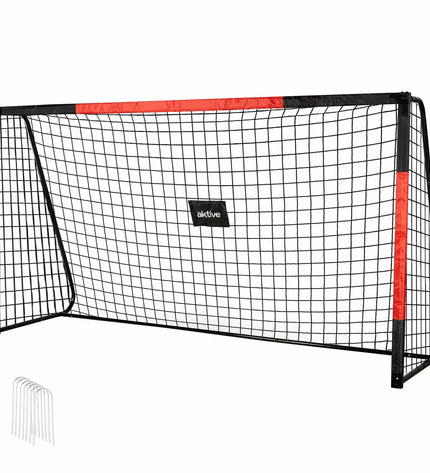 Aktive voetbaldoel 300x160x90 cm for outdoor sports, sturdy soccer goal with metal frame and net, suitable for outdoor play.