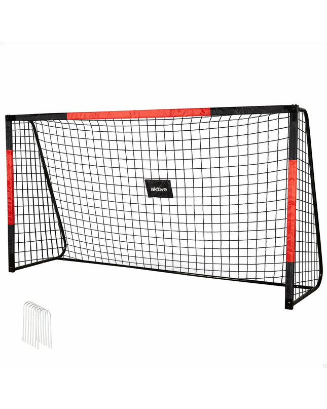 Aktive voetbaldoel 300x160x90 cm for outdoor sports, sturdy soccer goal with metal frame and net, suitable for outdoor play.