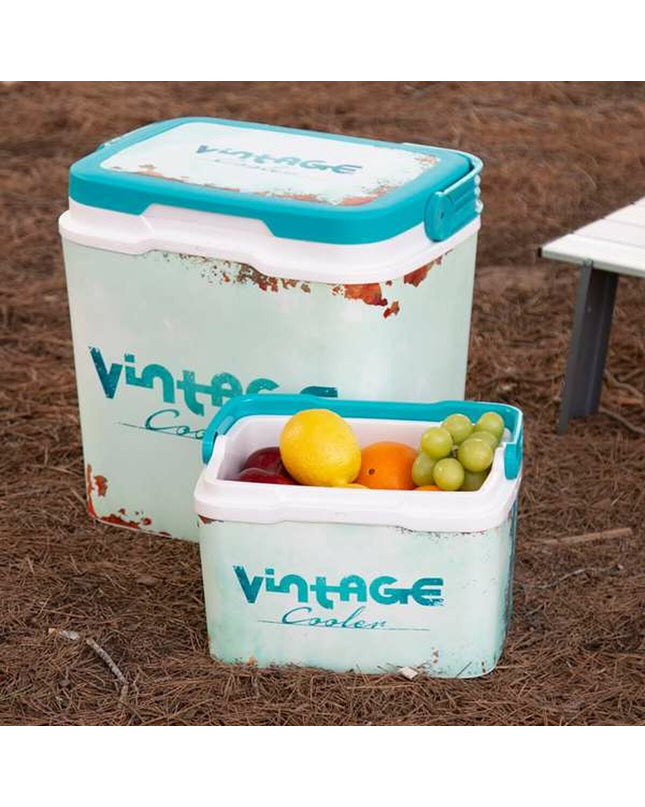 Aktive Vintage 5L cooler box for outdoor activities, camping and hiking, featuring a durable design for keeping items cool.