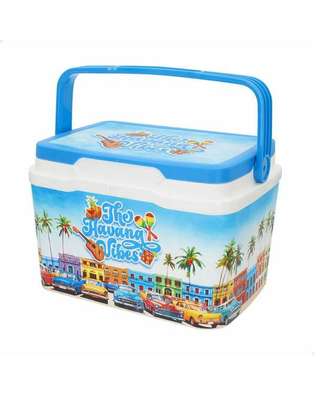 Aktive Koelbox Aktive The Havana Vibes 5L for outdoor camping and hiking, compact cooler with vibrant design and sturdy handle.