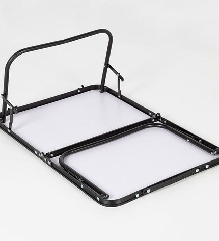 Aktive Vouwtafel voor kamperen en outdoor, zwart, 60x25x40 cm, compact en lichtgewicht voor camping en wandelen.