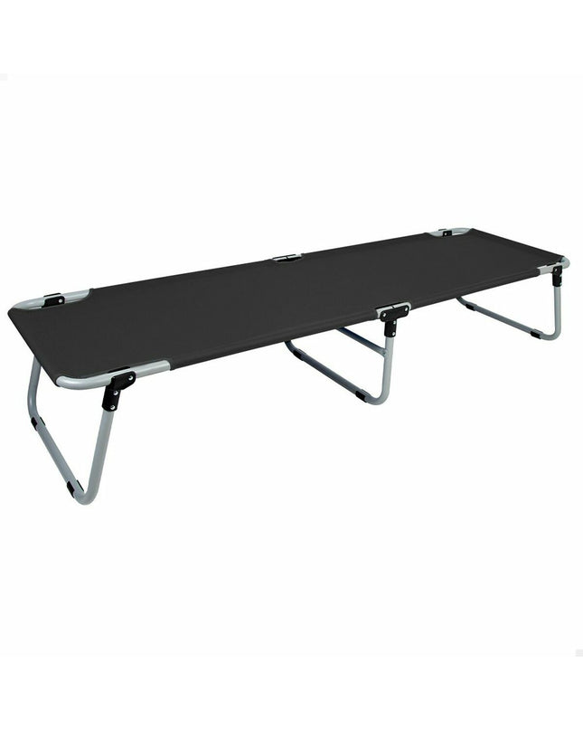 Aktive opklapbed for outdoor camping, measuring 186 x 58 x 35 cm, with a compact, foldable design suitable for outdoor activities.