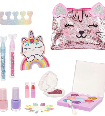 Colorbaby Kinder make-up set with colorful pretend cosmetics and tools for children’s imiteerspelletjes and play.